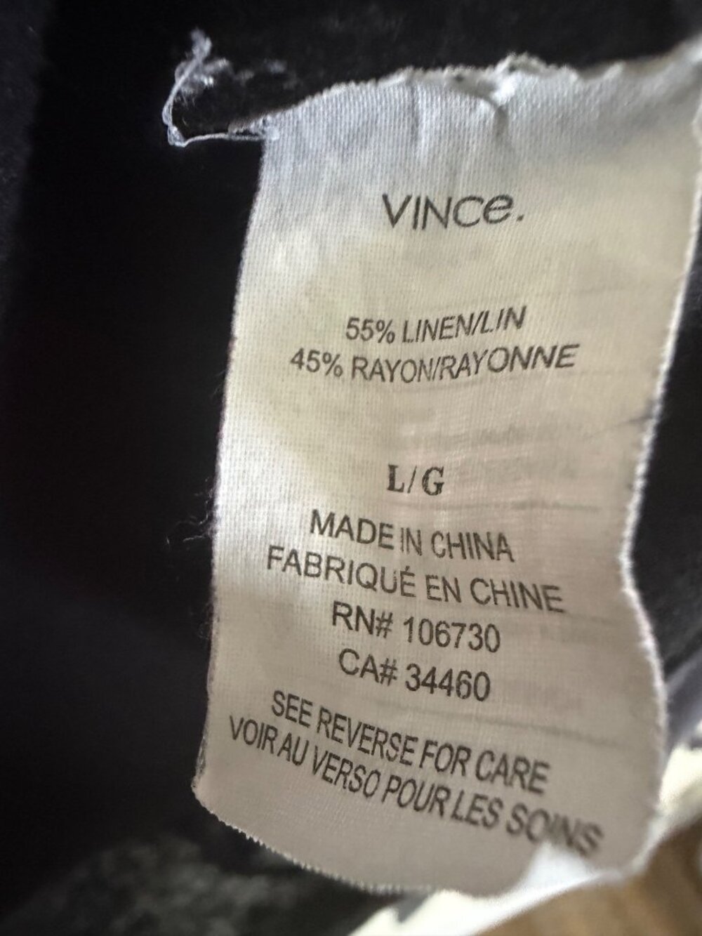 Vince Linen-Blend Hi-Lo Sweater Top - Picture 3 of 12